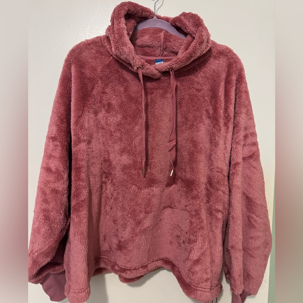 Old Navy Rose Fleece Hoodie